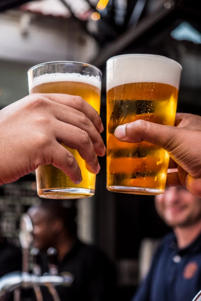 Two glasses of beer